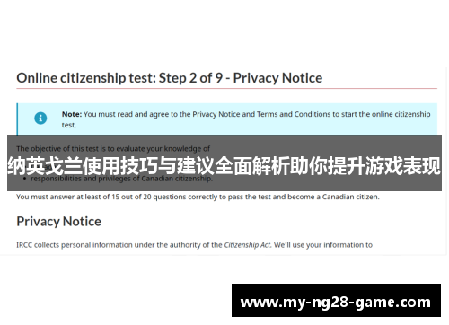 纳英戈兰使用技巧与建议全面解析助你提升游戏表现 纳英戈兰使用技巧与建议全面解析助你提升游戏表现